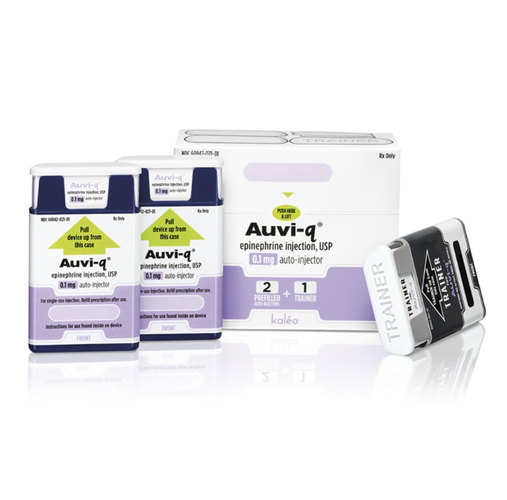 AUVIq Epinephrine Injection, USP 0.1 mg AutoInjector For Toddlers