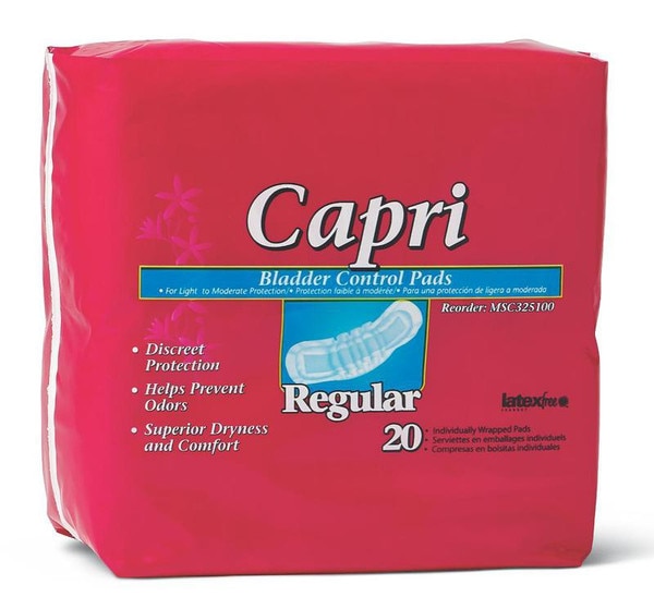 Capri Bladder Control Pads DiaMedical USA