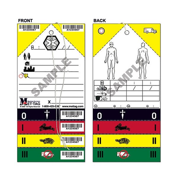 Medline Medical Emergency Triage Tags DiaMedical