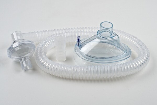 Filter Adapter Mask Medium Adult Mask with 6 Foot Tube, Bacterial/Viral Filter, Adapter ...