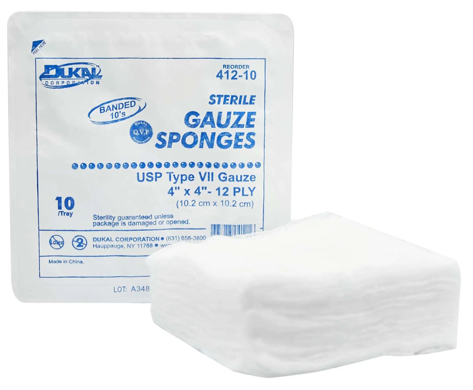 Sterile 4x4 Gauze 12 Ply (Fluff) | DiaMedical USA