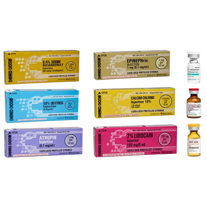 Demo Dose® Luer-Lock ACLS Syringe Bundle #2 | DiaMedical