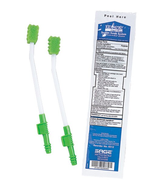 Toothette Plus, Suction Swab Single Use Mouth Care System - Each ...