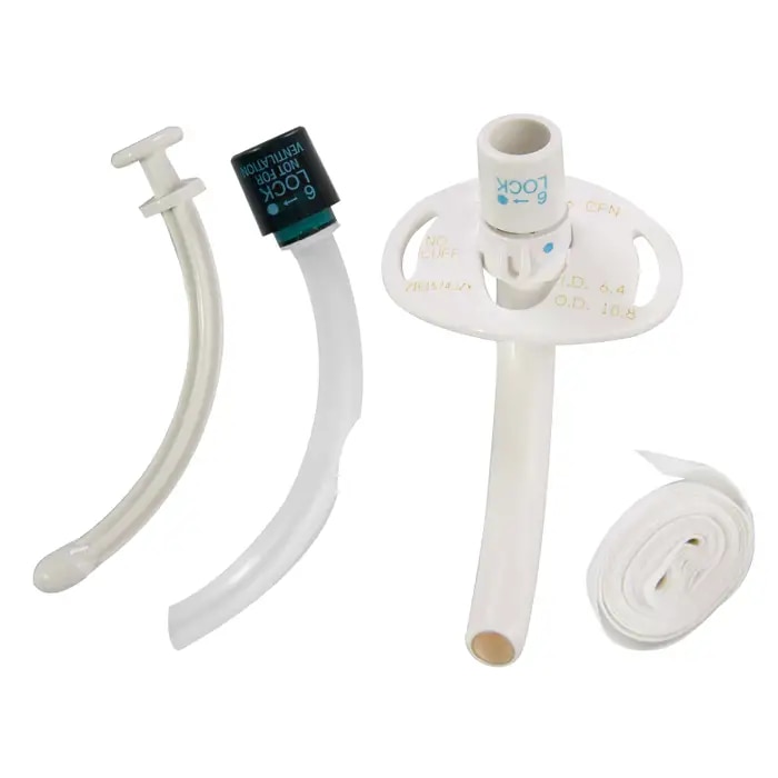 Shiley Tracheostomy Tube #6 - Cuffless with Inner Cannula | DiaMedical