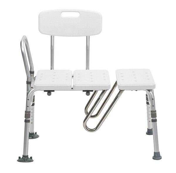 Drive Medical Splash Defense Transfer Bench with Curtain Guard